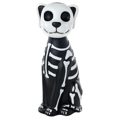 10" Light-Up Blow Mold Skeleton Dog BLACK