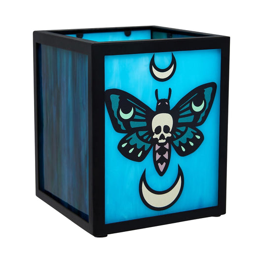 Moth Stained Glass Votive GREEN - MULTI
