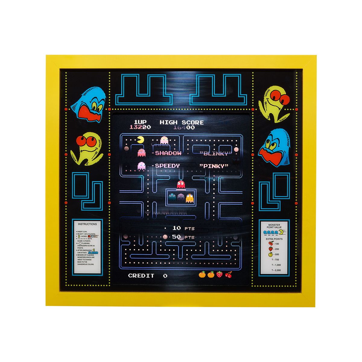 Pac-Man Lenticular Sign YELLOW