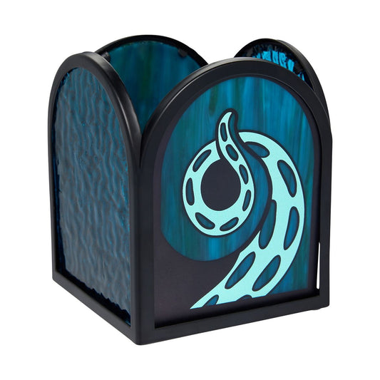 Cthulhu Stained Glass Votive Candle Holder BLUE