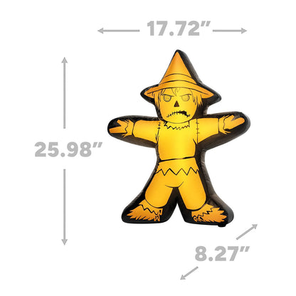 2 Ft Light-Up Mini Scarecrow Inflatable Decoration BLACK AND YELLOW