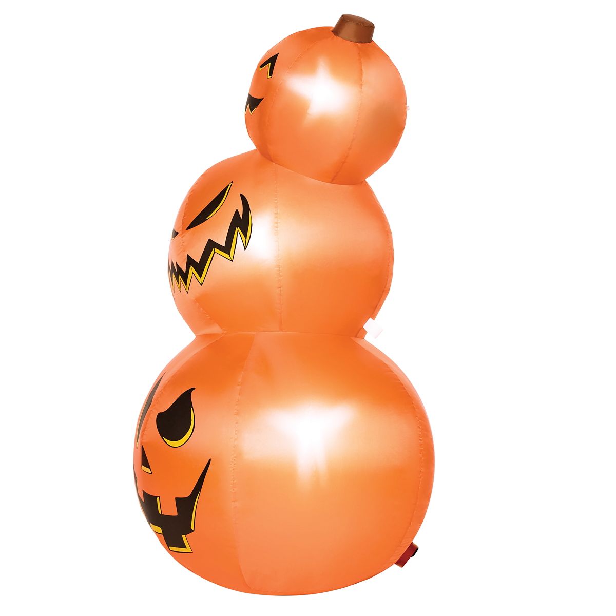 3 Ft 11 In Light-Up Pumpkin Tower Inflatable Decoration ORANGE