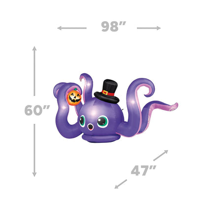 5 Ft Octopus Inflatable Decoration MULTI-COLOR