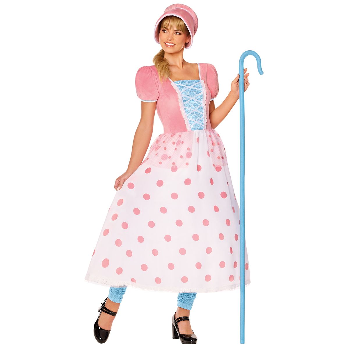 Adult Bo Peep Dress Costume -  Toy Story WHITE AND PINK