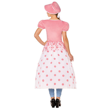 Adult Bo Peep Dress Costume -  Toy Story WHITE AND PINK
