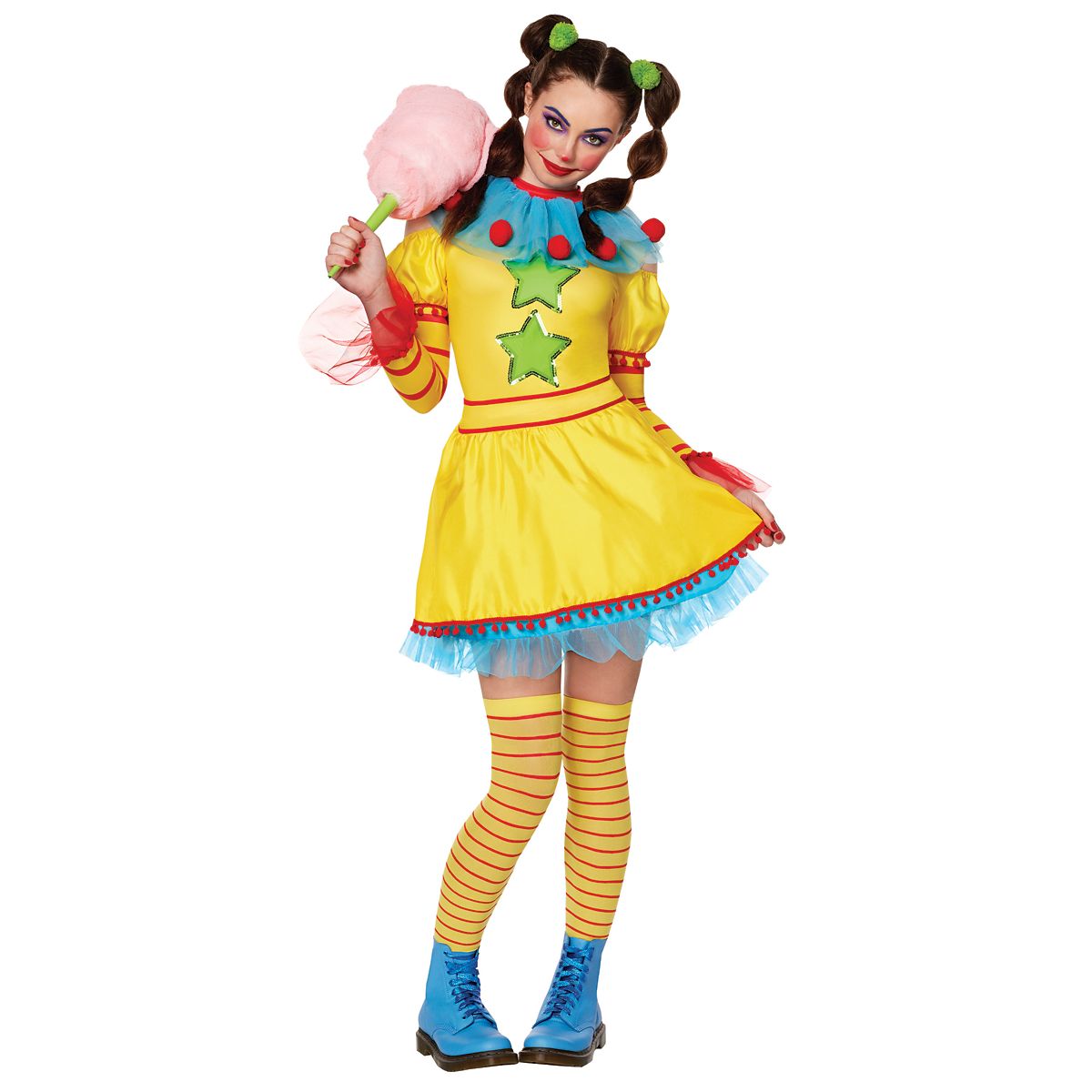 Adult Shorty Dress Costume - Killer Klowns from Outer Space YELLOW