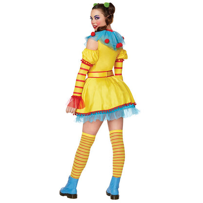Adult Shorty Dress Costume - Killer Klowns from Outer Space YELLOW