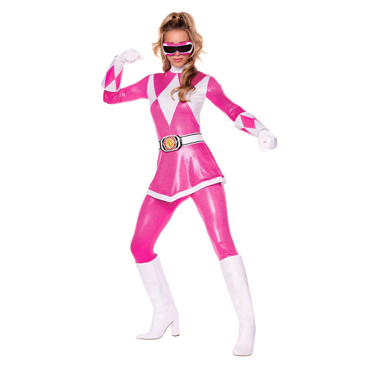 Adult Pink Power Ranger Costume - Mighty Morphin Power Rangers PINK