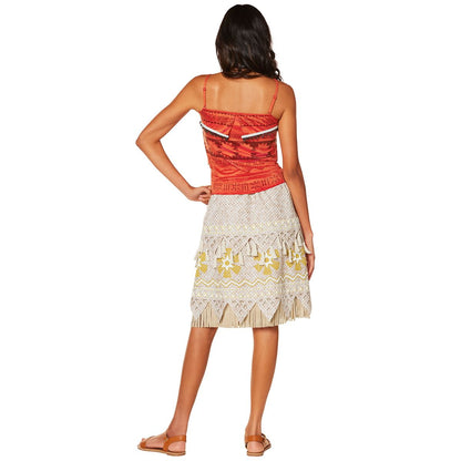 Adult Moana Dress Costume - Disney Princess RED