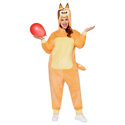 Adult Chilli Plus Size Jumpsuit Costume - Bluey TAN