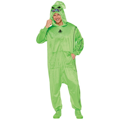 Adult Oogie Boogie Jumpsuit Costume - The Nightmare Before Christmas GREEN