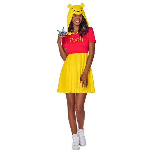 Adult Winnie the Pooh Dress Costume RED/YELLOW