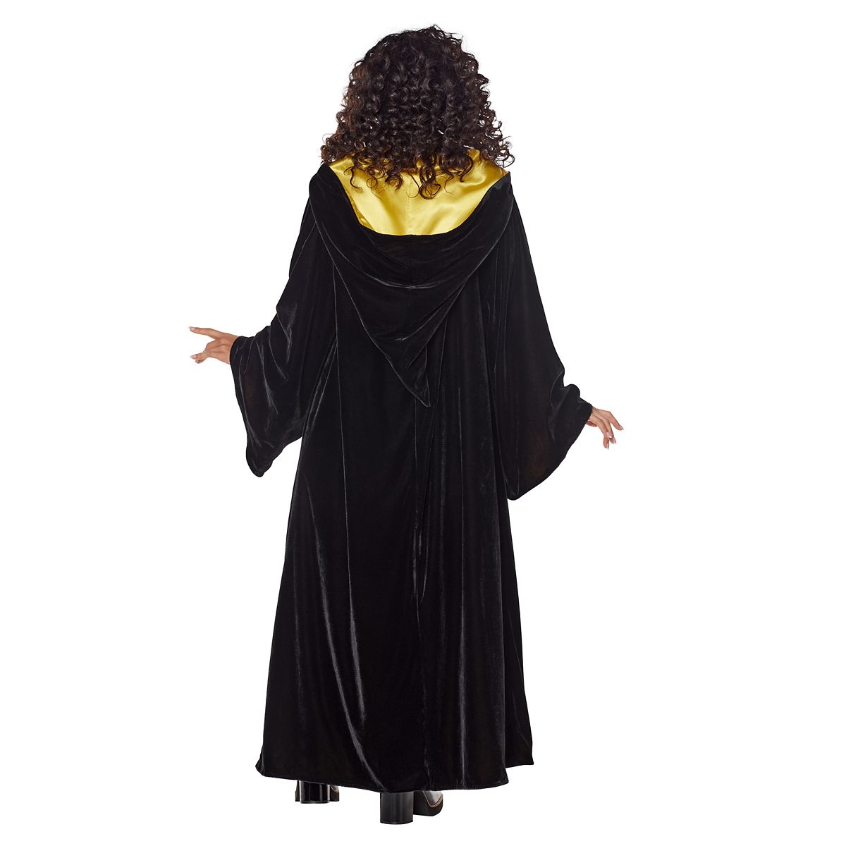 Adult Hufflepuff Robe Deluxe - Harry Potter BLACK AND YELLOW