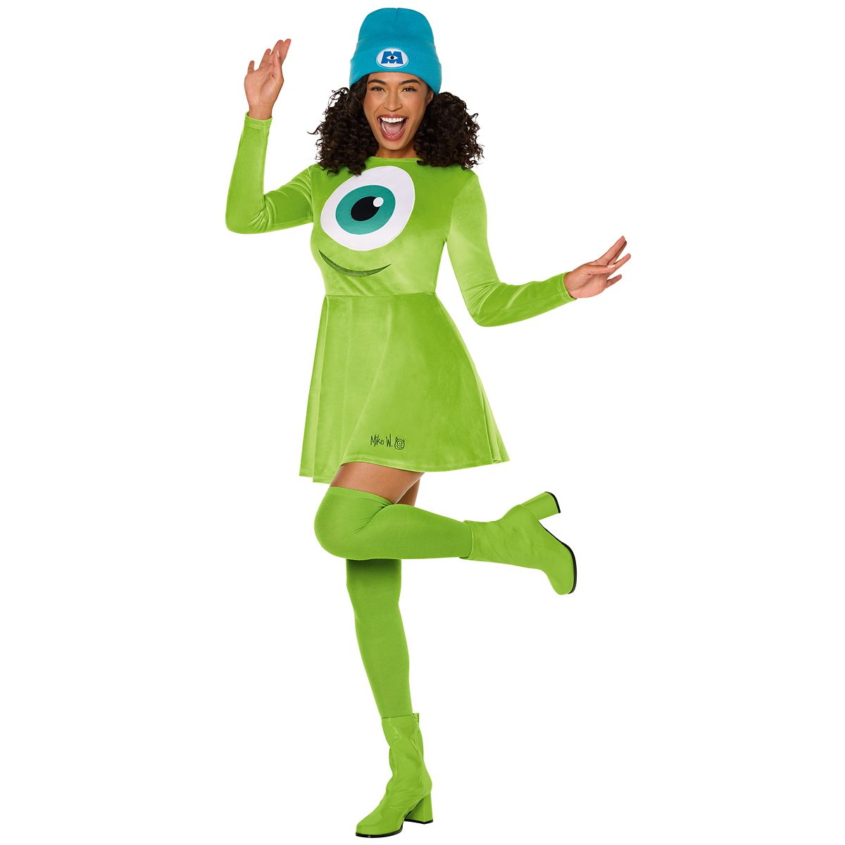 Adult Mike Wazowski Dress Costume - Monsters Inc. GREEN