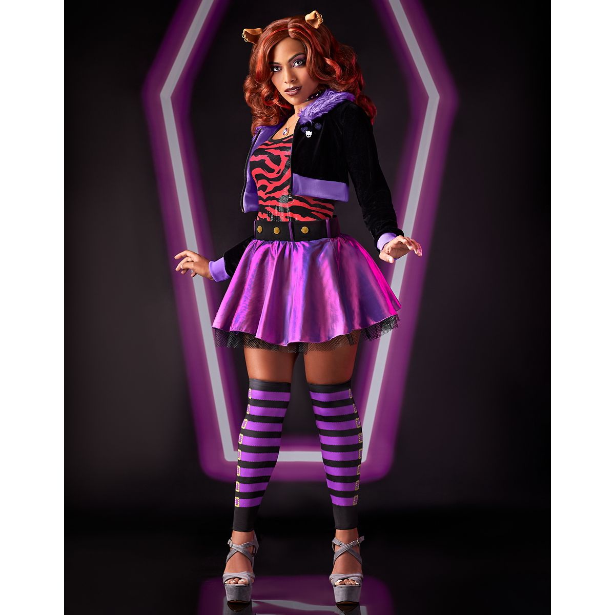 Adult Clawdeen Wolf Costume - Monster High PURPLE