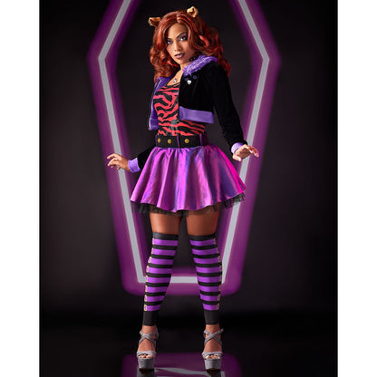 Adult Clawdeen Wolf Costume - Monster High PURPLE
