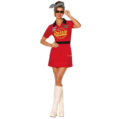 Adult Lightning McQueen Dress Costume - Cars RED