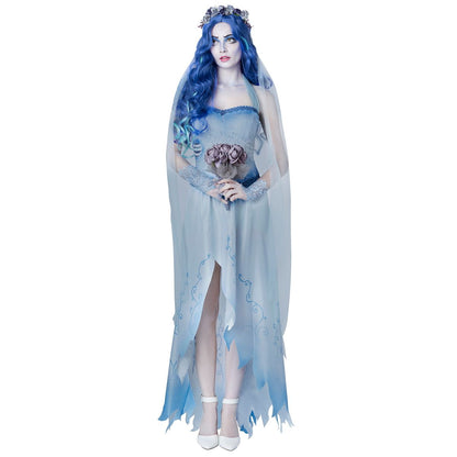Adult Emily Costume - Corpse Bride BLUE