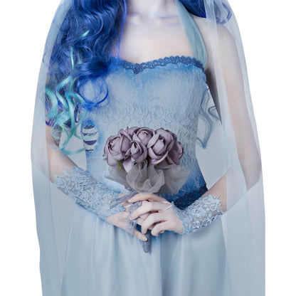 Adult Emily Costume - Corpse Bride BLUE