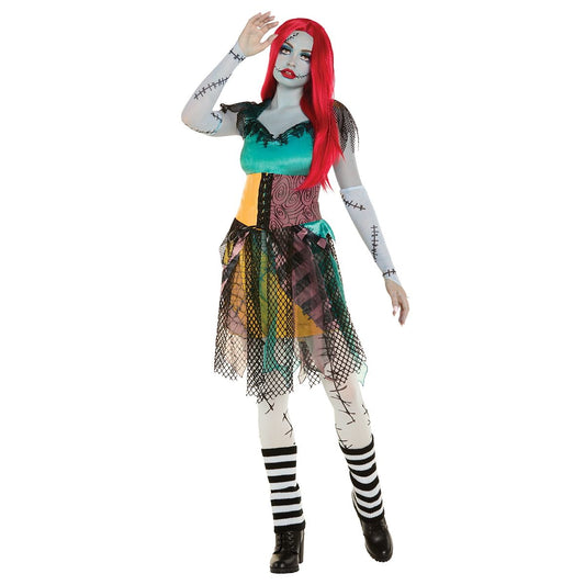 Adult Sally The Nightmare Before Christmas Costume - The Signature Collection MULTI-COLOR