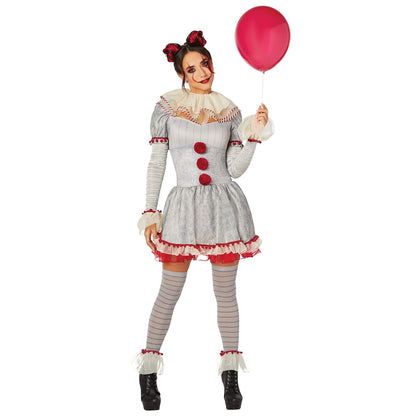 Adult Pennywise Clown Dress Costume - It: Chapter Two GRAY