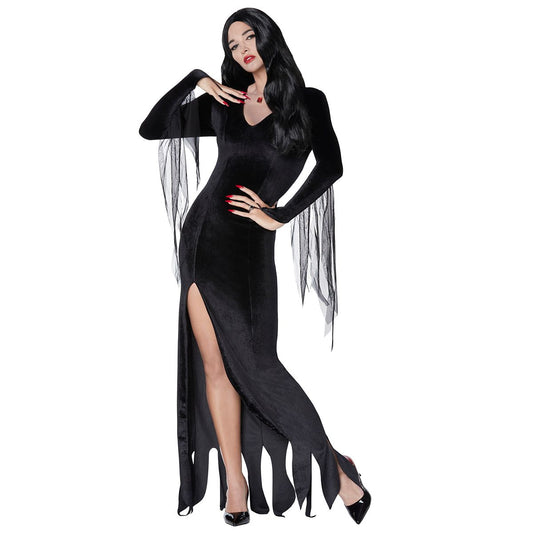Adult Morticia Addams Costume - The Addams Family BLACK