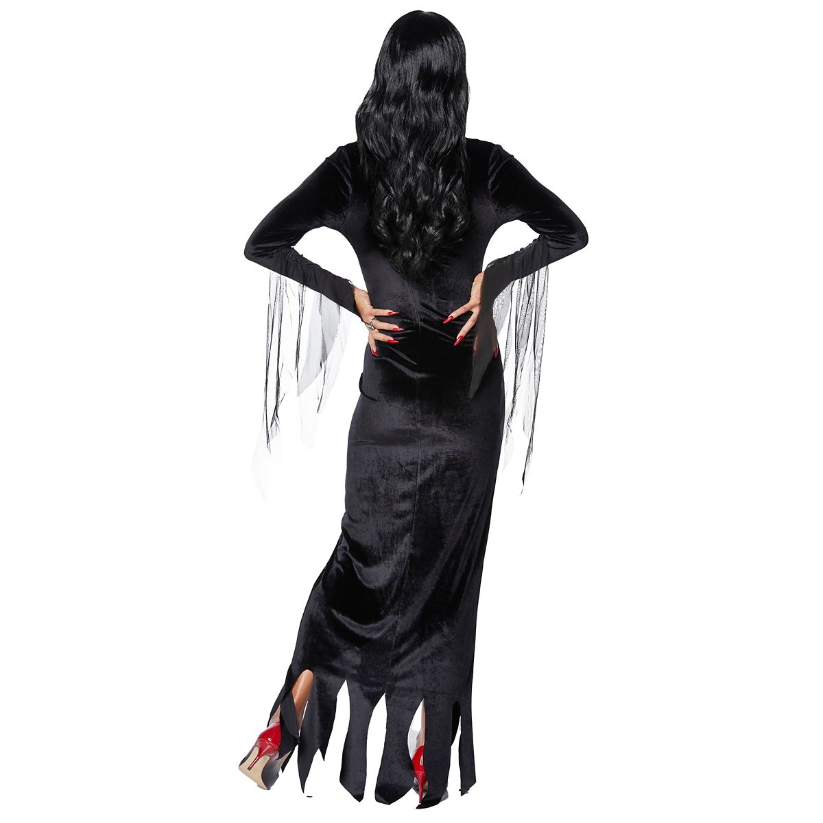 Adult Morticia Addams Costume - The Addams Family BLACK