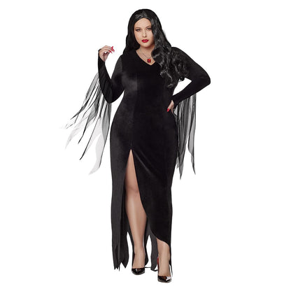 Adult Morticia Addams Costume - The Addams Family BLACK