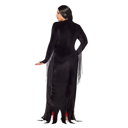 Adult Morticia Addams Costume - The Addams Family BLACK