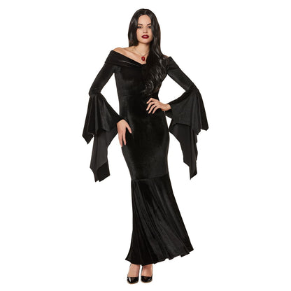 Adult Morticia Addams Costume - The Addams Family BLACK
