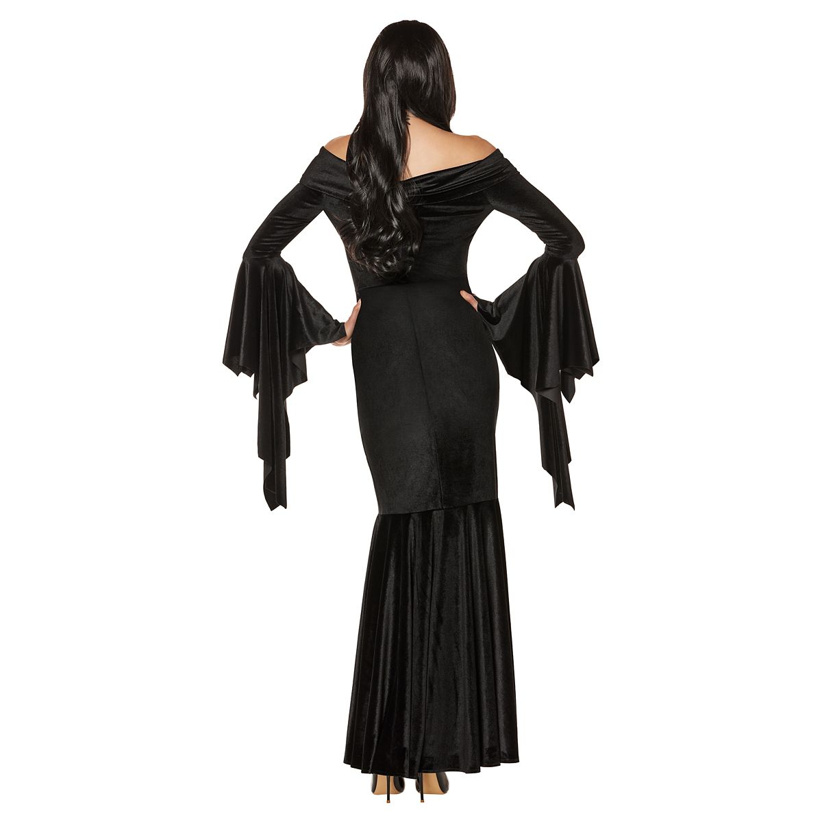 Adult Morticia Addams Costume - The Addams Family BLACK