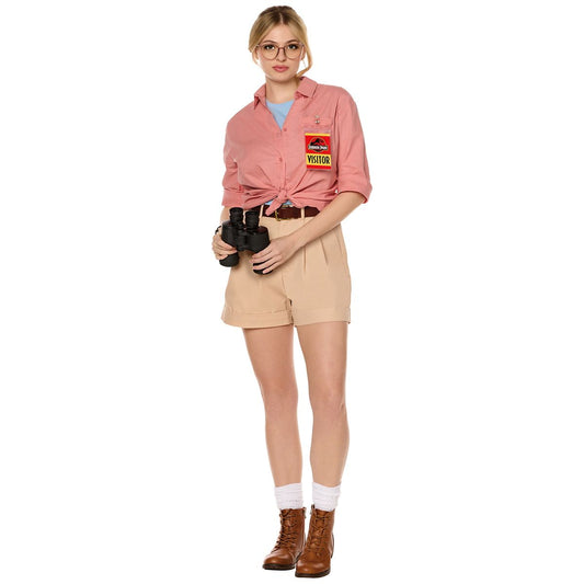 Adult Dr. Ellie Costume - Jurassic Park PINK