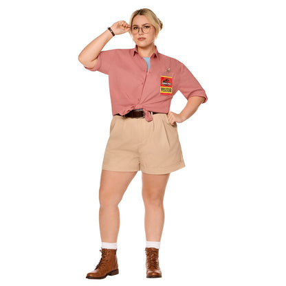 Adult Dr. Ellie Costume - Jurassic Park PINK