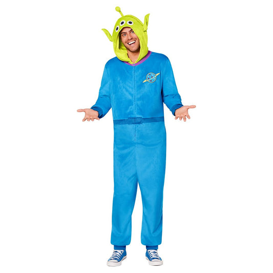 Adult Alien Jumpsuit Costume - Toy Story BLUE/GREEN