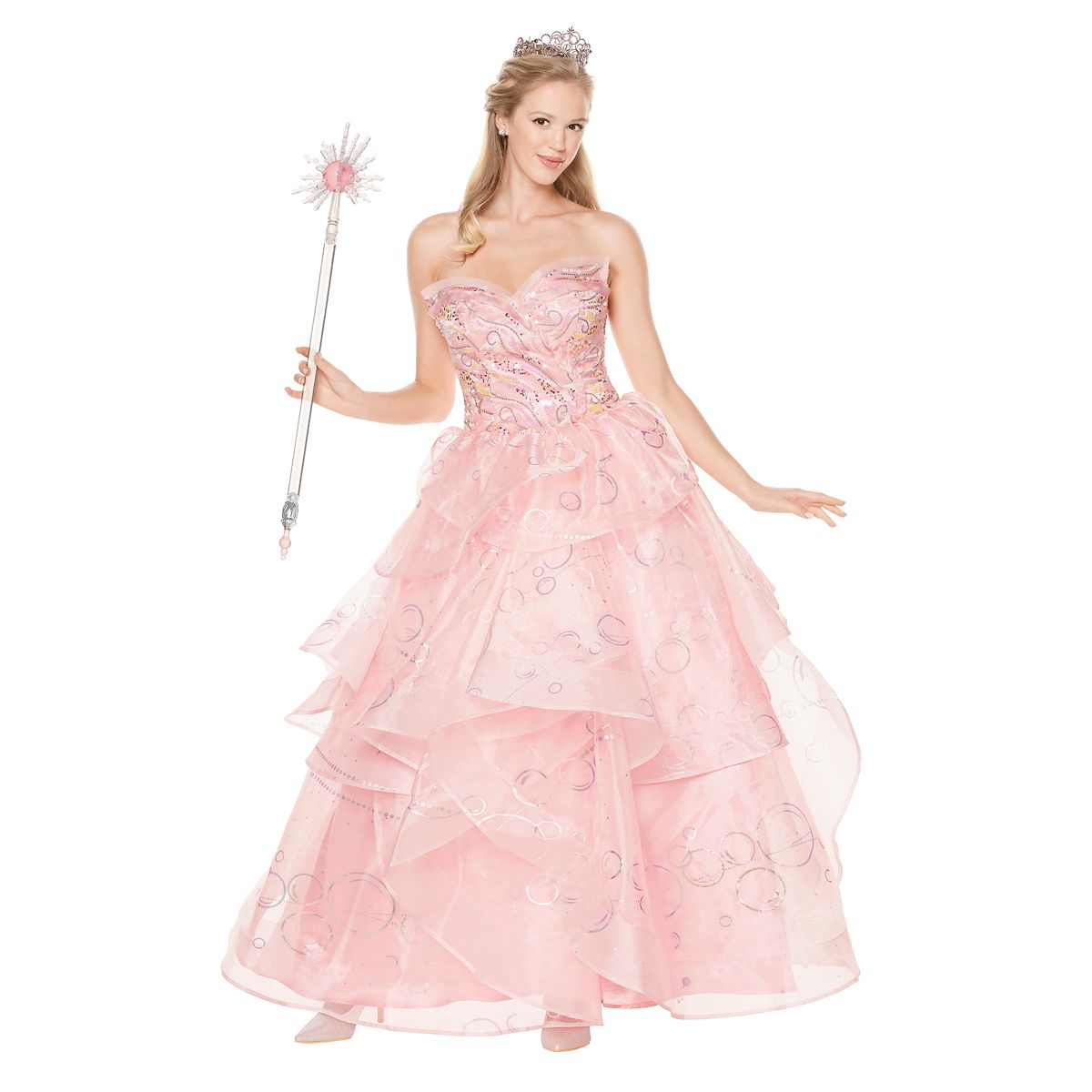Adult Glinda Costume Deluxe - Wicked PINK
