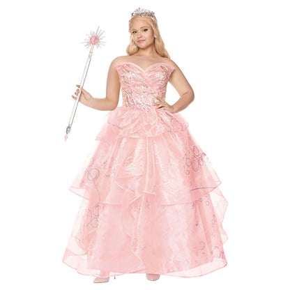 Adult Glinda Costume Deluxe - Wicked PINK