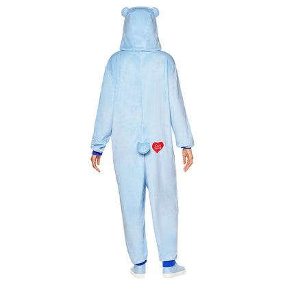 Adult Grumpy Bear Jumpsuit Costume - Care Bears BLUE