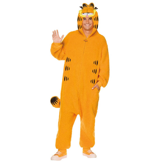 Adult Garfield Jumpsuit Costume ORANGE
