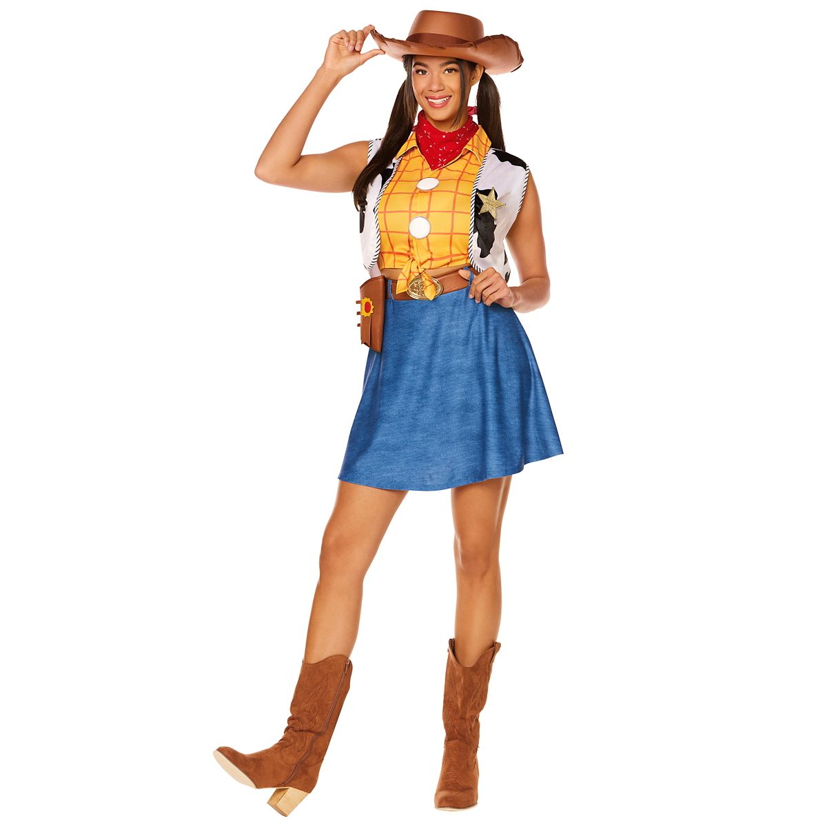 Adult Woody Dress Costume -  Toy Story BLUE/YELLOW