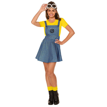 Adult Minions Bling Dress Costume YELLOW