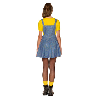 Adult Minions Bling Dress Costume YELLOW