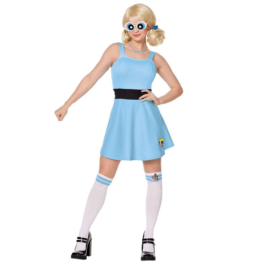 Adult Bubbles Costume - The Powerpuff Girls BLUE