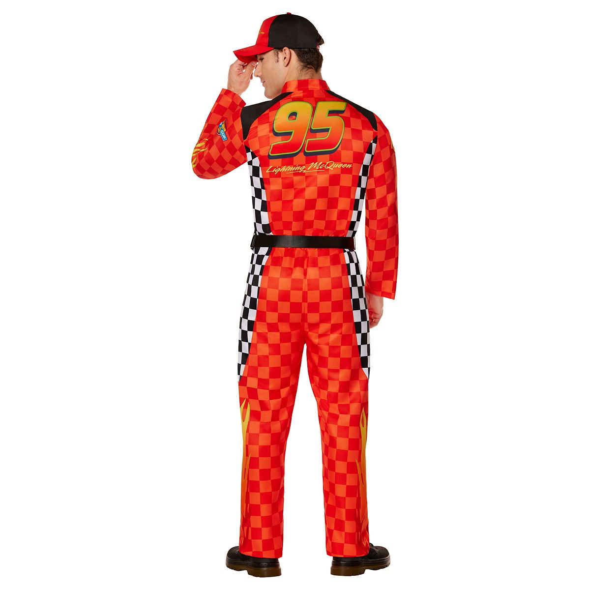 Adult Lightning McQueen Jumpsuit Costume - Cars RED
