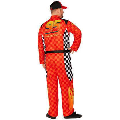 Adult Lightning McQueen Jumpsuit Costume - Cars RED