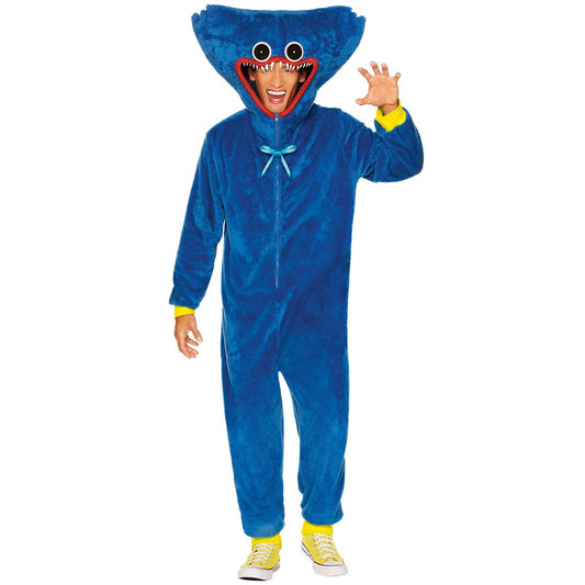 Adult Huggy Wuggy Plus Size Costume - Poppy Playtime BLUE