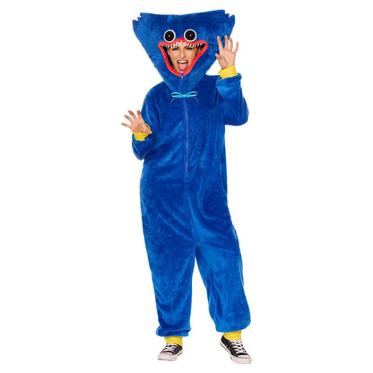 Adult Huggy Wuggy Plus Size Costume - Poppy Playtime BLUE