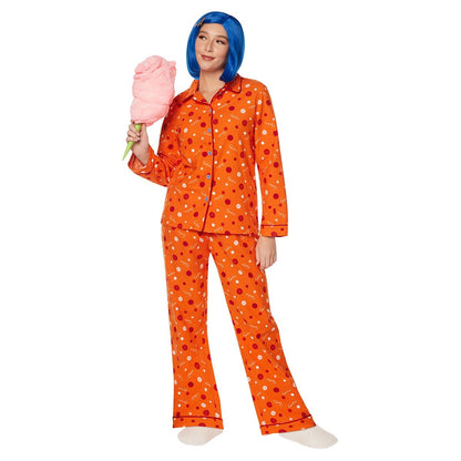 Adult Coraline Pajama Costume ORANGE