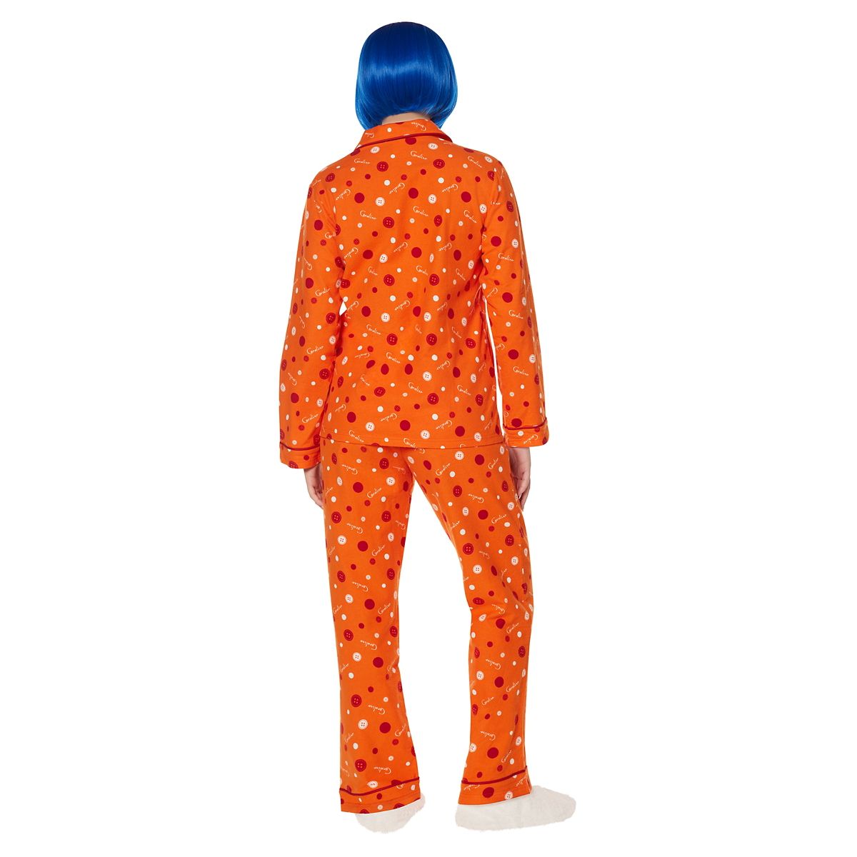 Adult Coraline Pajama Costume ORANGE