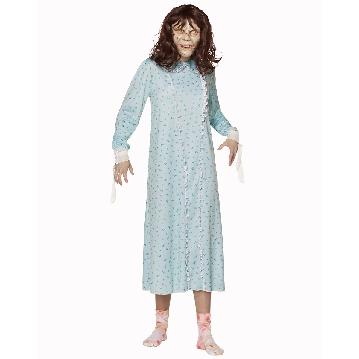 Adult Regan Dress Costume - The Exorcist LIGHT BLUE