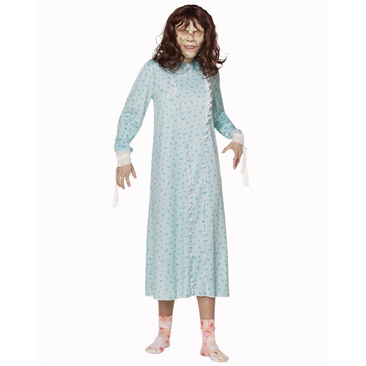 Adult Regan Dress Costume - The Exorcist LIGHT BLUE